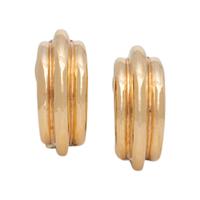 COLLECTION OF YELLOW GOLD EARCLIPS