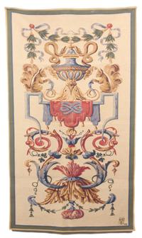 A French Machine Made Wall Tapestry 64 x 36 1/2 inches. — 20TH CENTURY