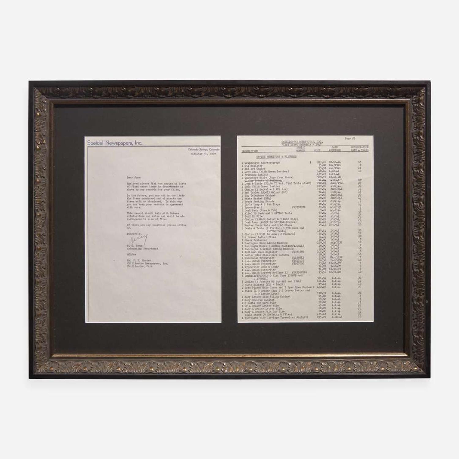 [Early Printing] [Hunter, Dard] (Gutenberg, Johann) Leaf from the Gutenberg Bible