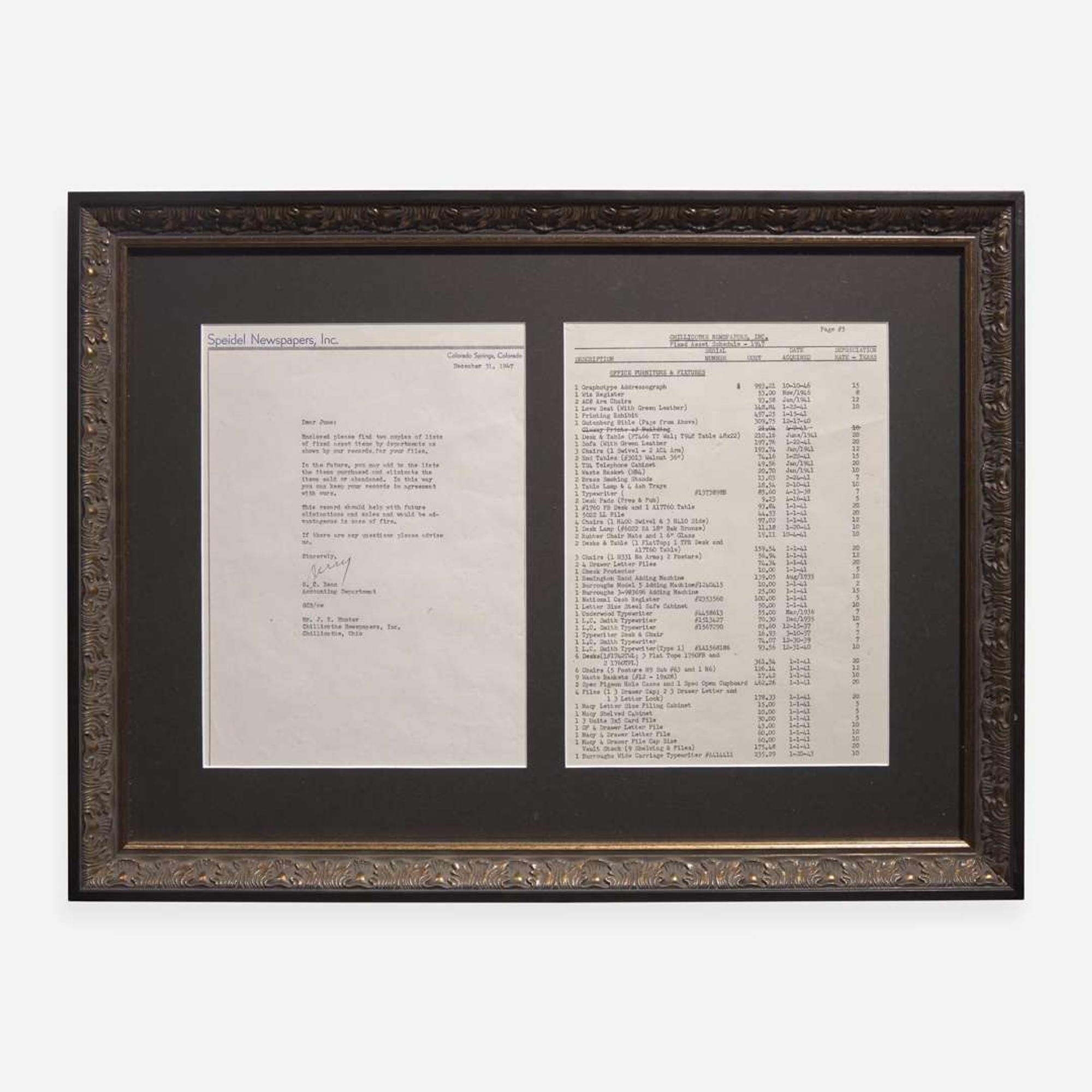 [Early Printing] [Hunter, Dard] (Gutenberg, Johann) Leaf from the Gutenberg Bible