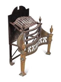 An Edwardian Iron and Brass Fire Grate — CIRCA 1900