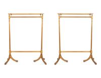 A Pair of Empire Style Giltwood and Gilt Metal Hanging Racks