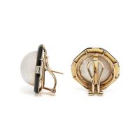 COLLECTION OF CULTURED MABE PEARL, ONYX AND DIAMOND JEWELRY