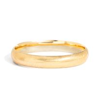 YELLOW GOLD AND COLORED STONE BANGLE BRACELET