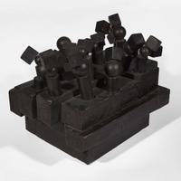 Pol Bury (Belgian, 1922-2005) 15 Cylinders, 16 Cubes and 18 Vertical Balls