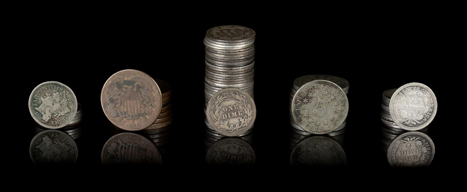 A Collection of United States Pre-1945 Coins