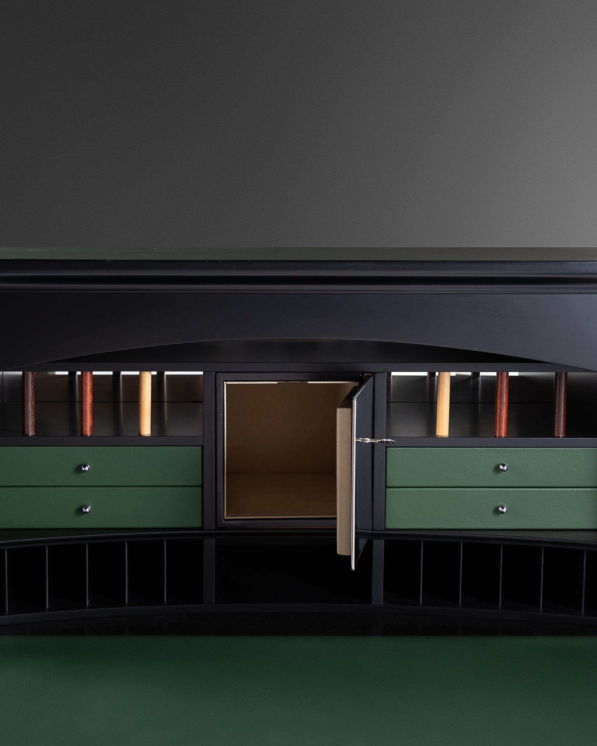 Drop-Front Desk, Tecno, Italy