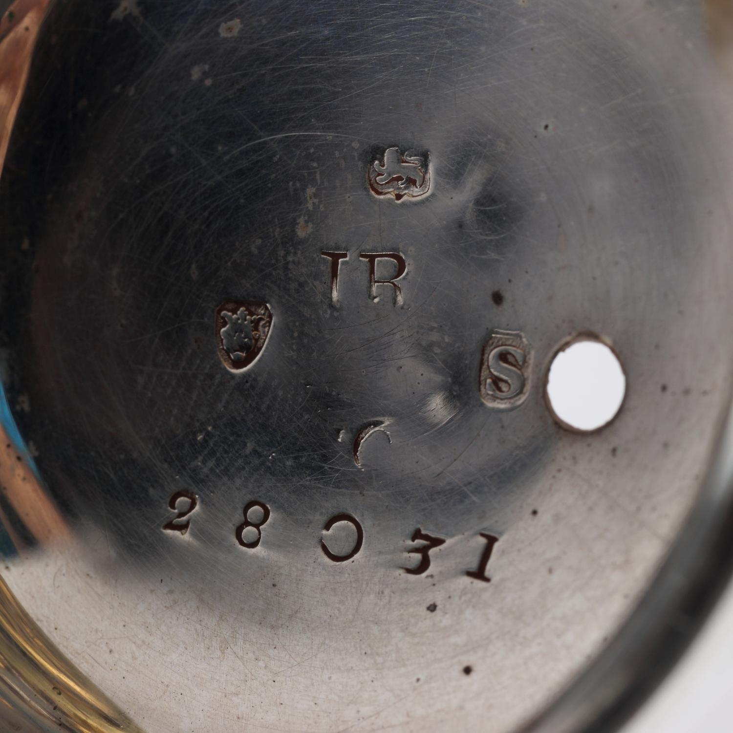 An English Silver and Faux-Tortoise Lacquer Cased Pocket Watch Made for the French Market