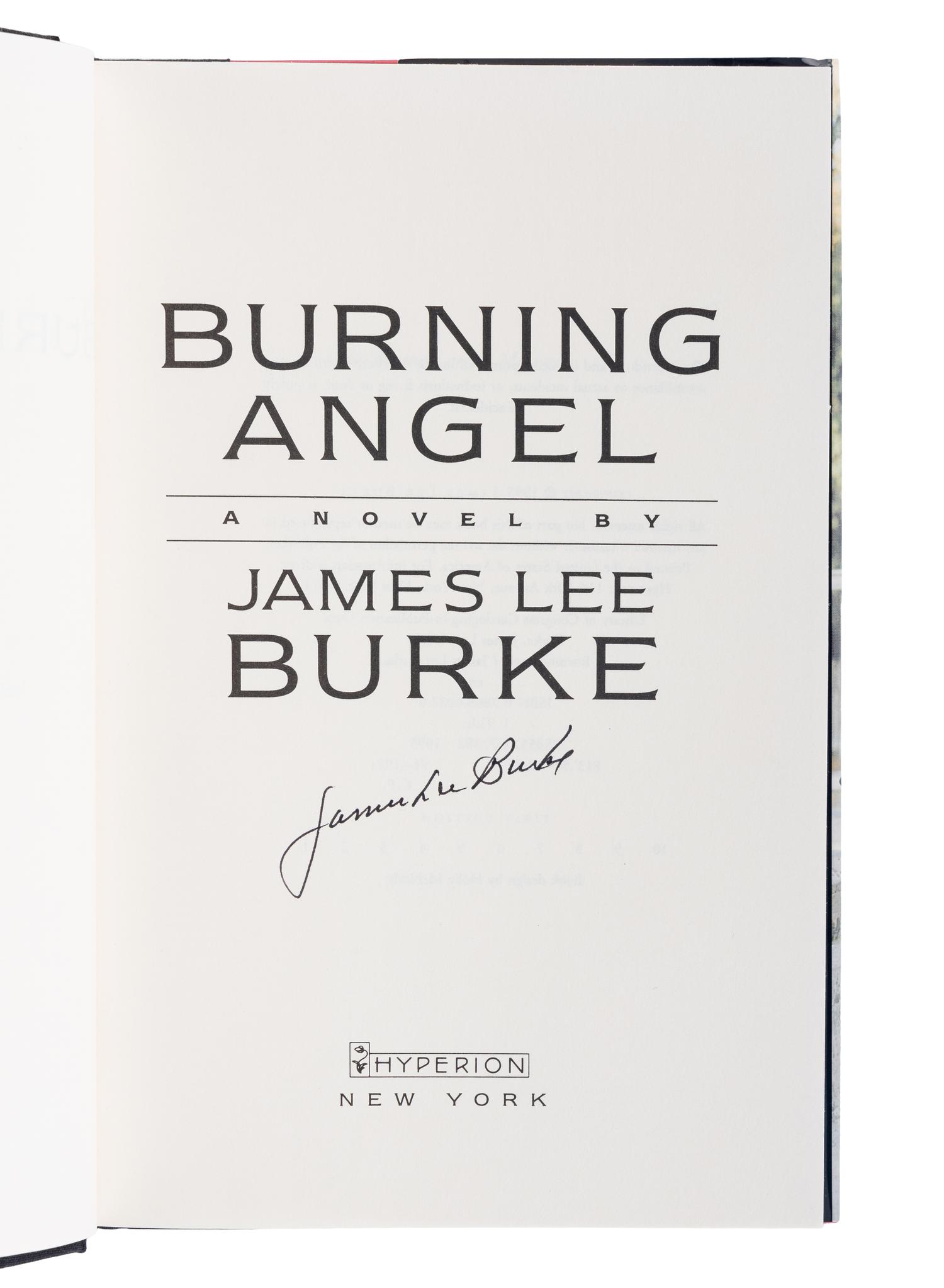BURKE, James Lee (b. 1936). A group of 4 works by Burke, MOST FIRST EDITIONS, ALL SIGNED, comprising: