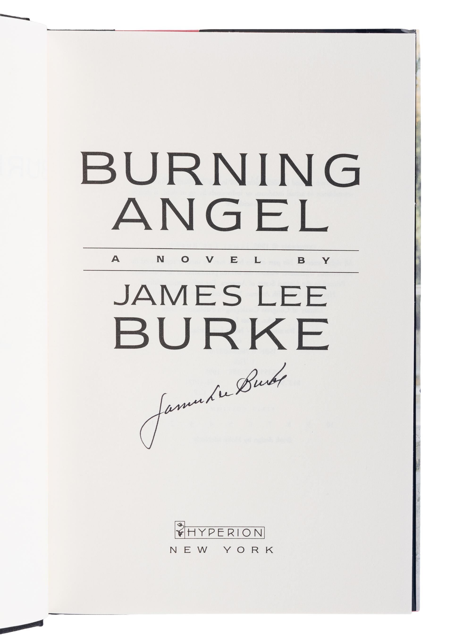 BURKE, James Lee (b. 1936). A group of 4 works by Burke, MOST FIRST EDITIONS, ALL SIGNED, comprising: