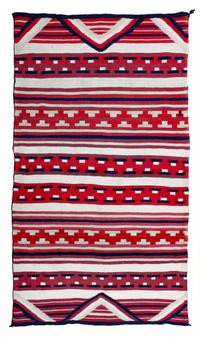 Navajo Child's Blanket 30 x 53 inches — Circa 1865-1870