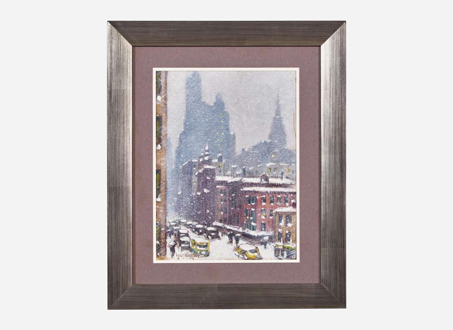 Guy Carleton Wiggins (American, 1883-1962) - Lexington Ave., Winter