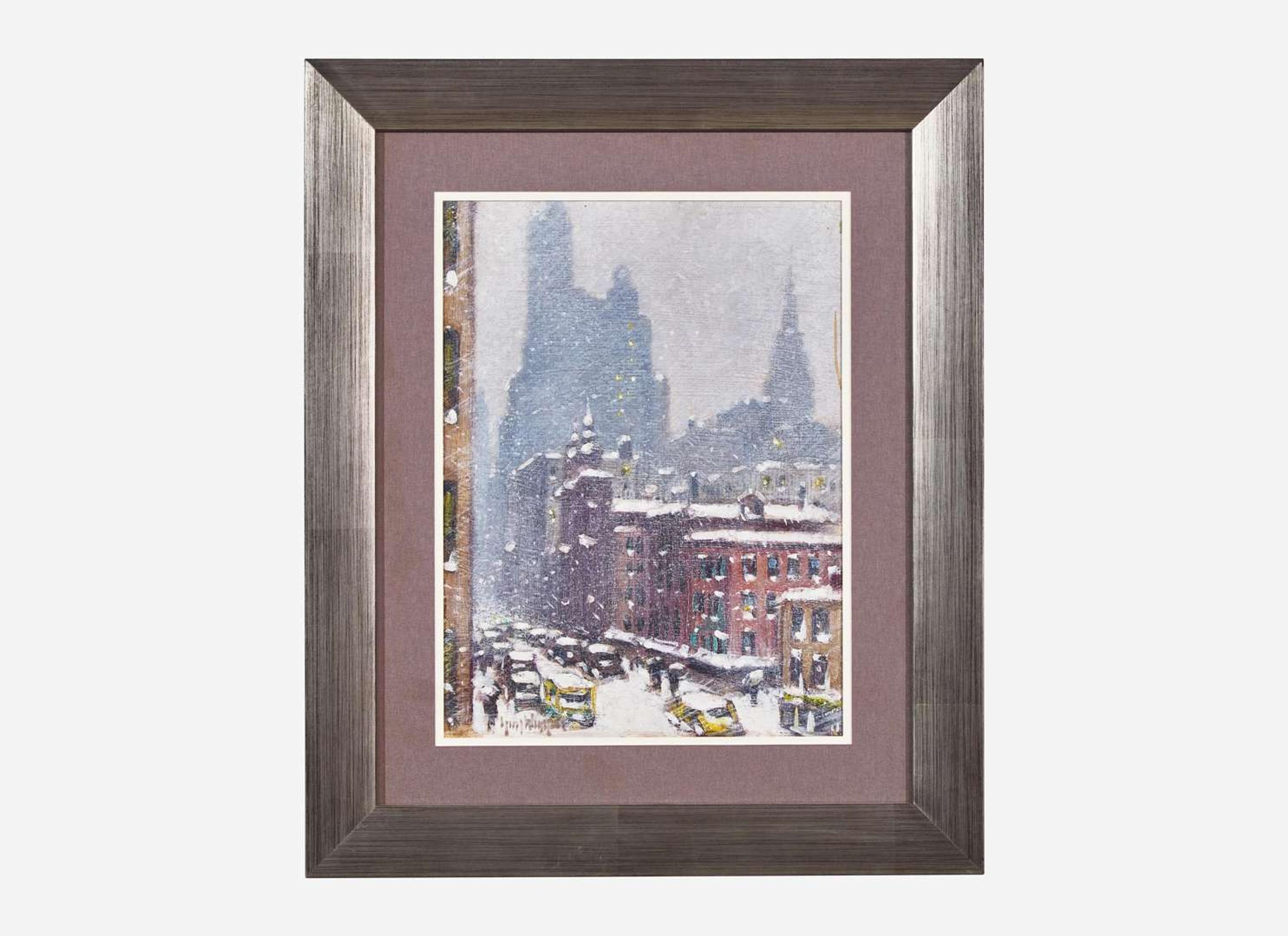 Guy Carleton Wiggins (American, 1883-1962) - Lexington Ave., Winter