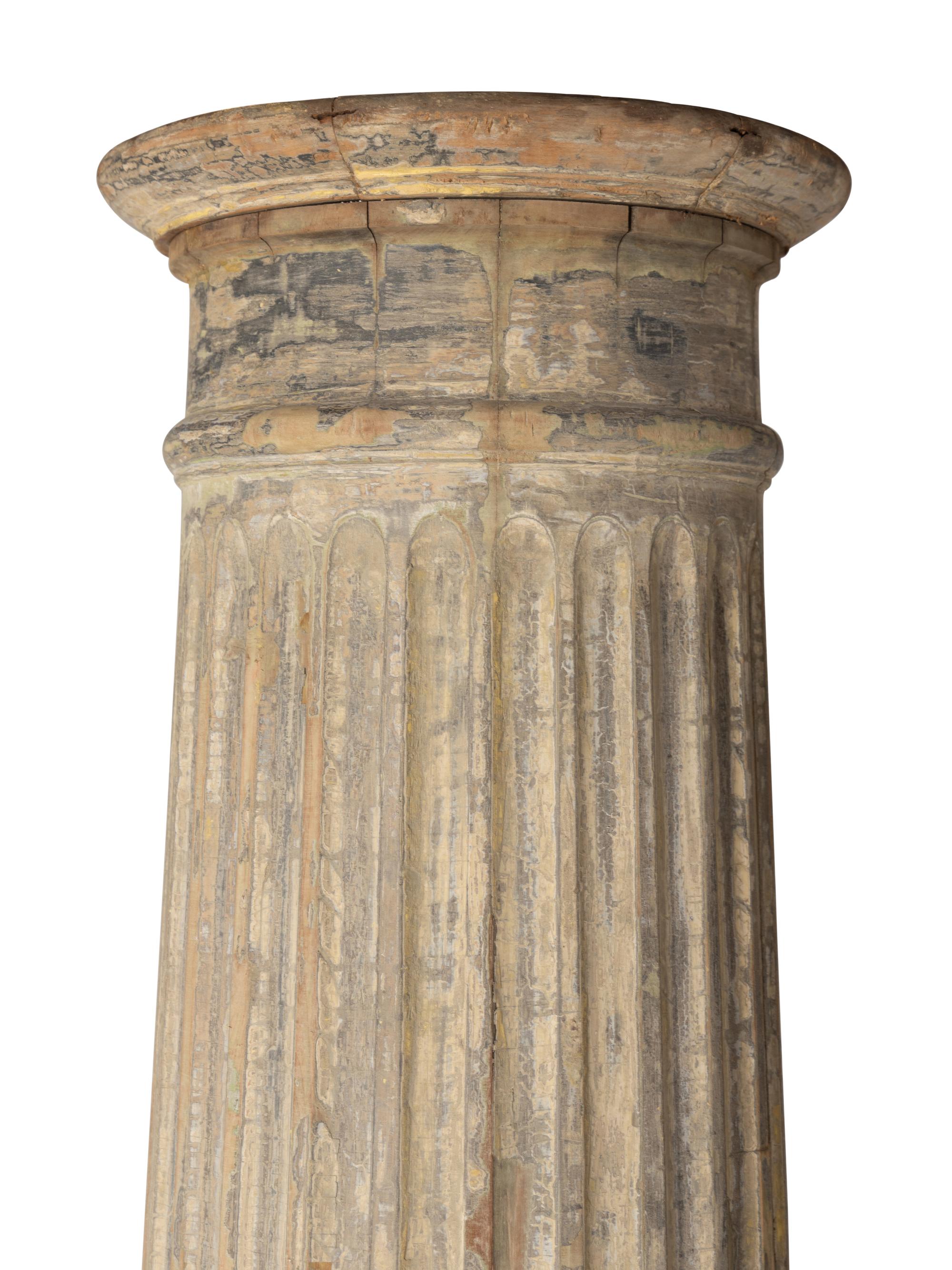 A Painted Wood Column