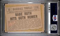 A 1961 Topps Babe Ruth Baseball Card No. 401 (PSA 6 EX-MT)