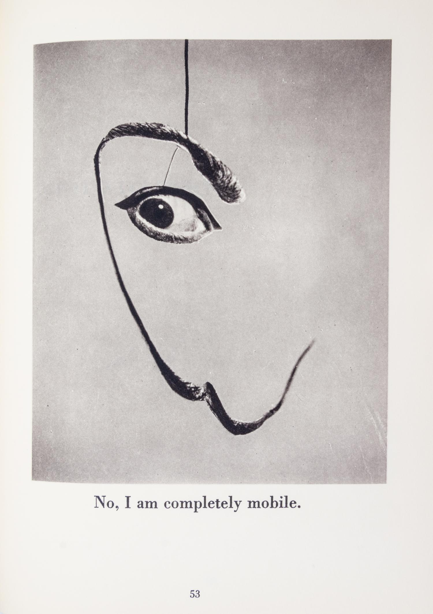(DALI, SALVADOR) HALSMAN, PHILIPPE. Dali's Moustache. New York, 1954. With original drawing and inscription by Dali