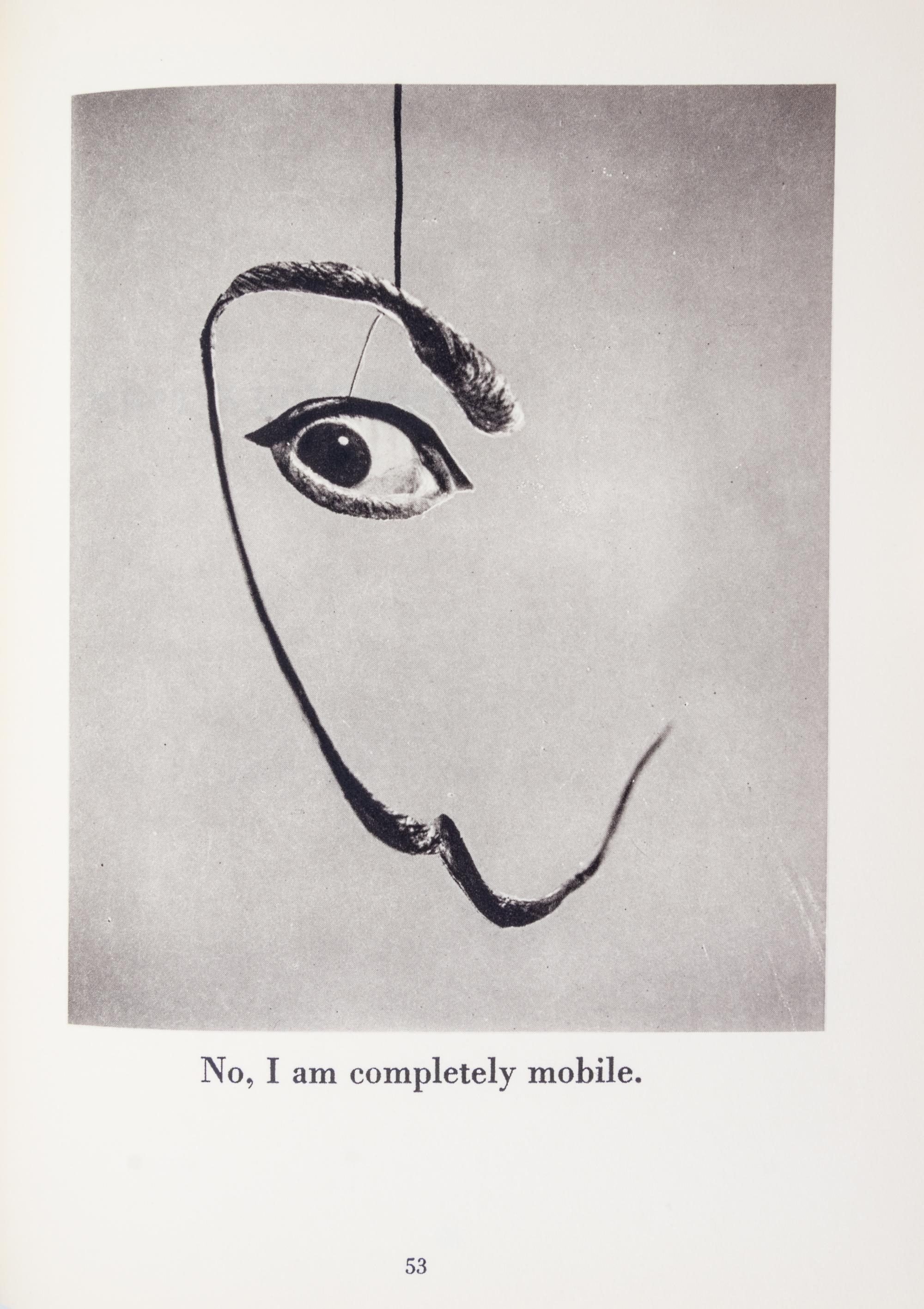 (DALI, SALVADOR) HALSMAN, PHILIPPE. Dali's Moustache. New York, 1954. With original drawing and inscription by Dali