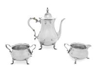 An American Silver Three-Piece Coffee Service