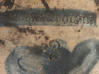 A Moore & Colvin Three Gallon Cobalt Decorated Stoneware Jug