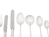An English Silver Flatware Service Retailed by Tiffany and Co.