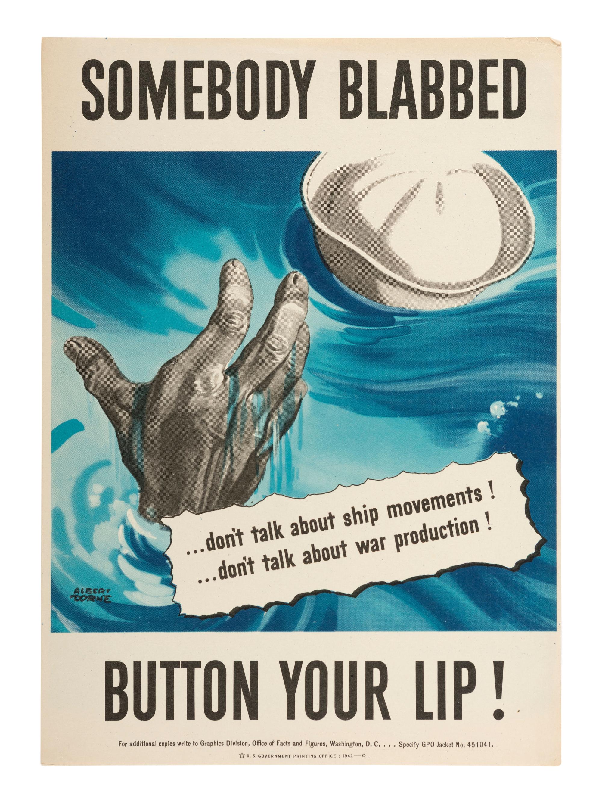 [WW2]. 5 World War II propaganda posters, comprising:
