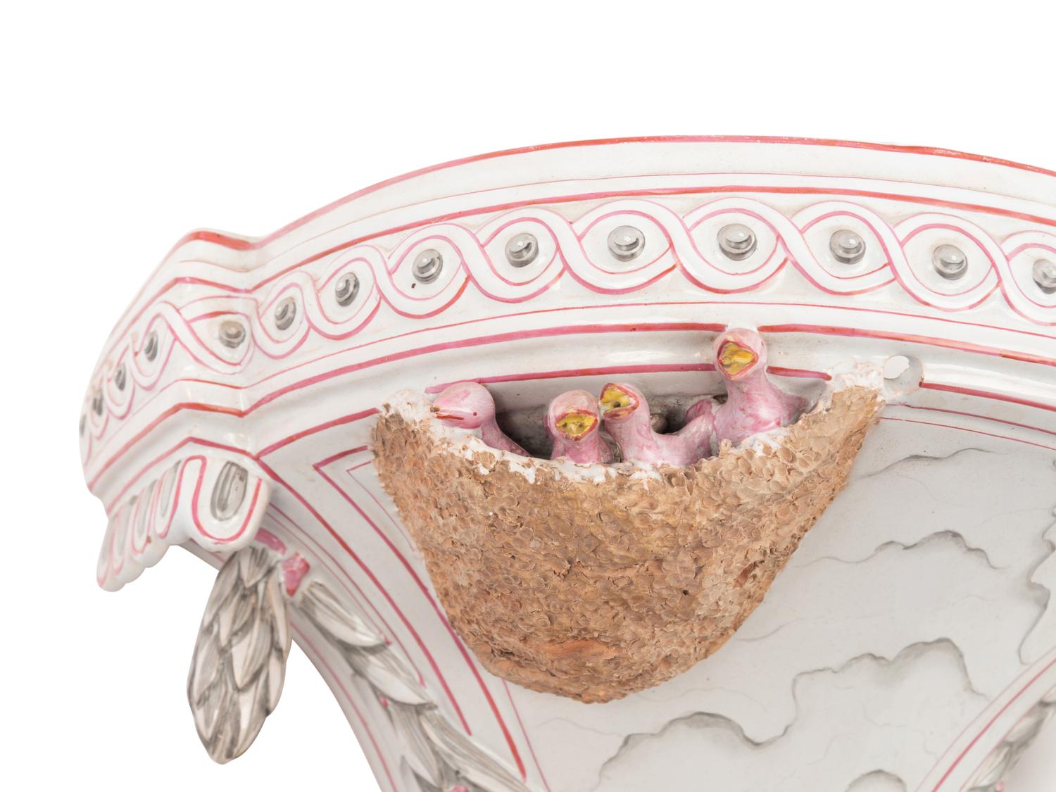 A French Faïence Wall Pocket
