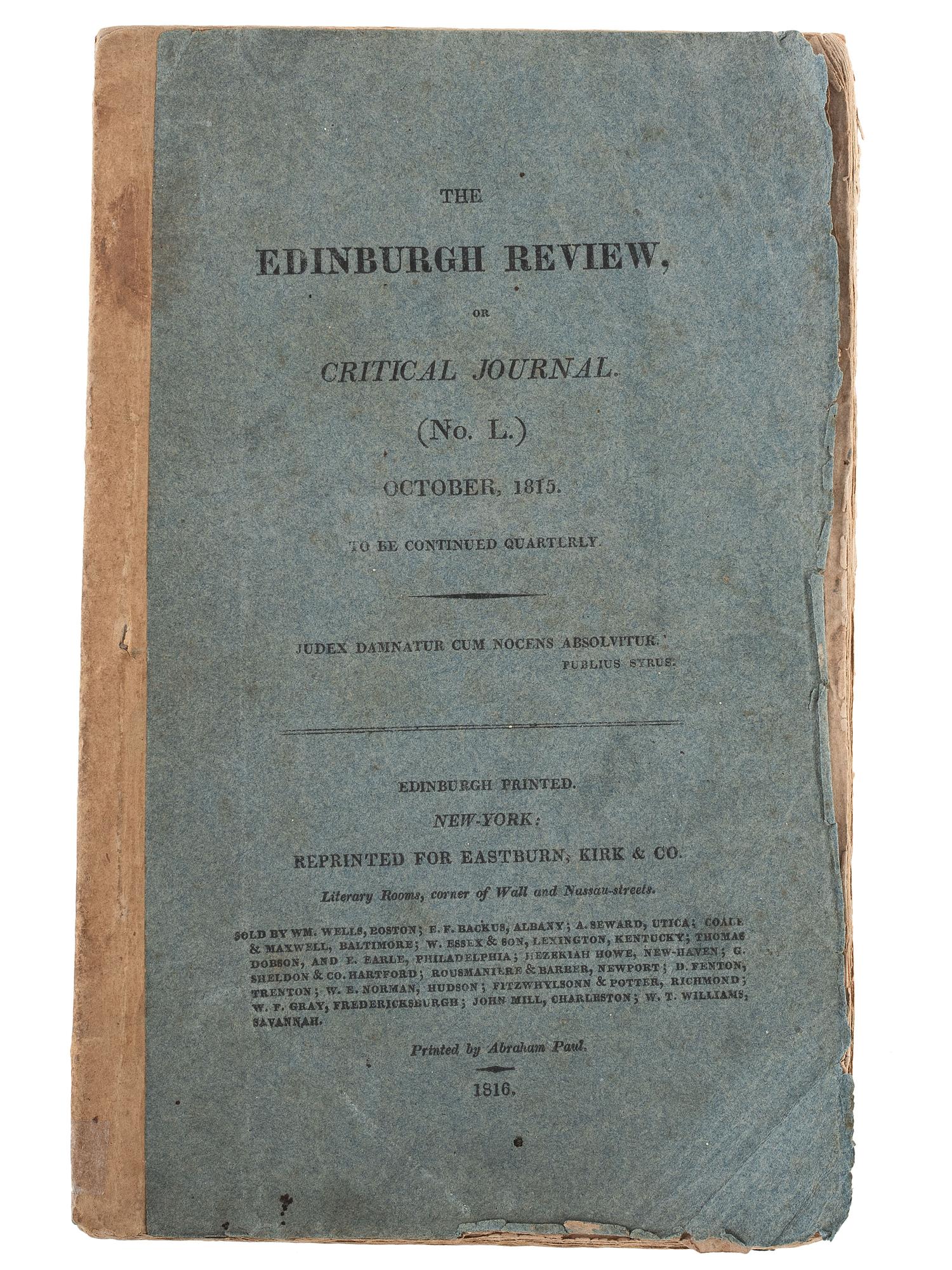 [SLAVERY & ABOLITION]. A group of 3 British pre-Civil War publications related to American slavery, comprising: