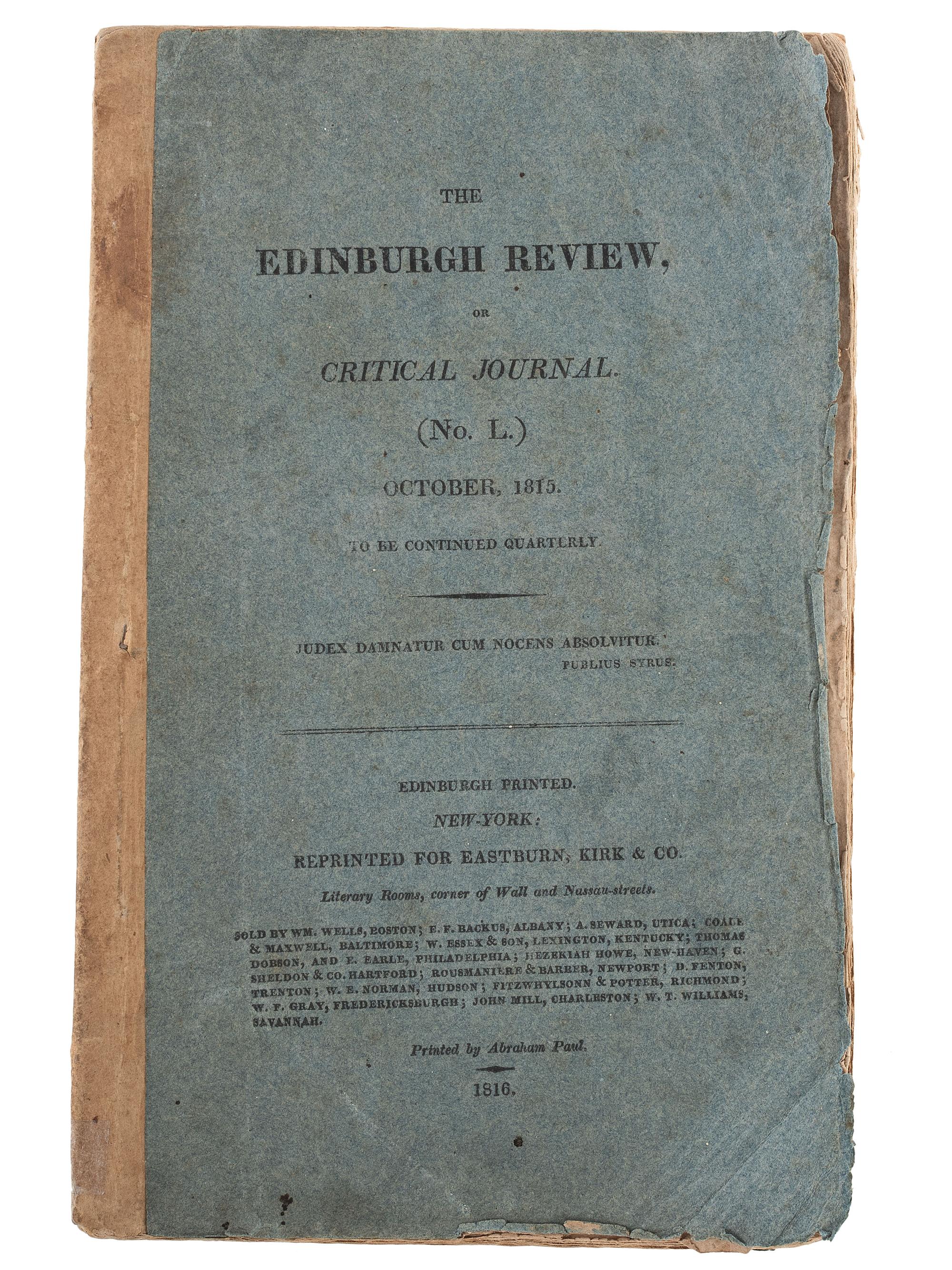 [SLAVERY & ABOLITION]. A group of 3 British pre-Civil War publications related to American slavery, comprising: