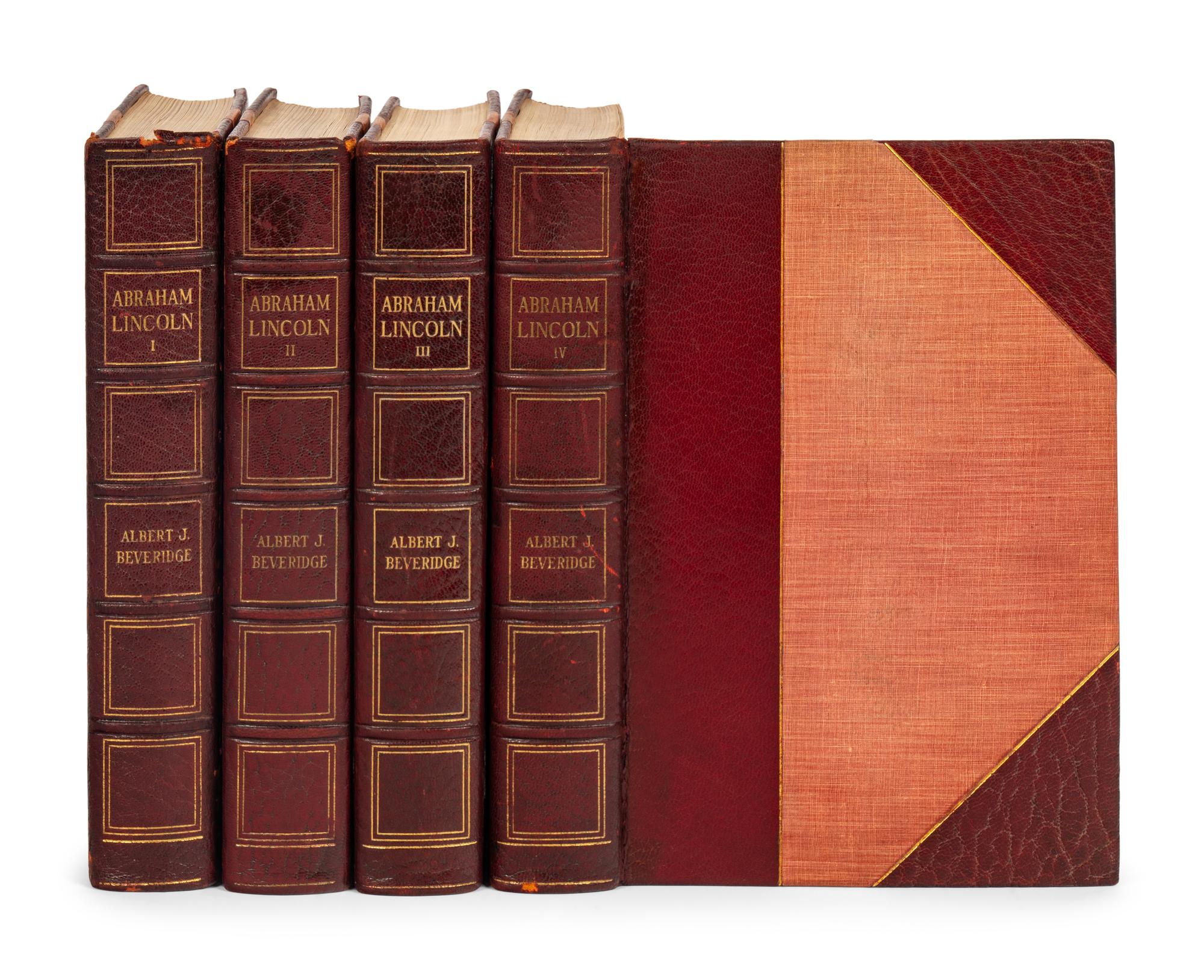 [LINCOLN] -- BEVERIDGE, Albert. Abraham Lincoln 1809-1858 . Boston & New York: Houghton Mifflin Company, 1928.