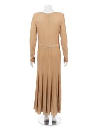 Chanel Pleated Gold Thread Knit Dress, Fall 2016