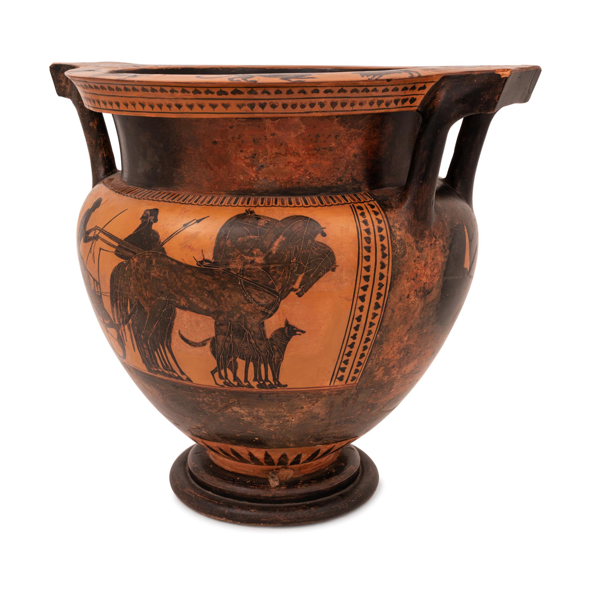 An Attic Black-Figured Column-Krater
