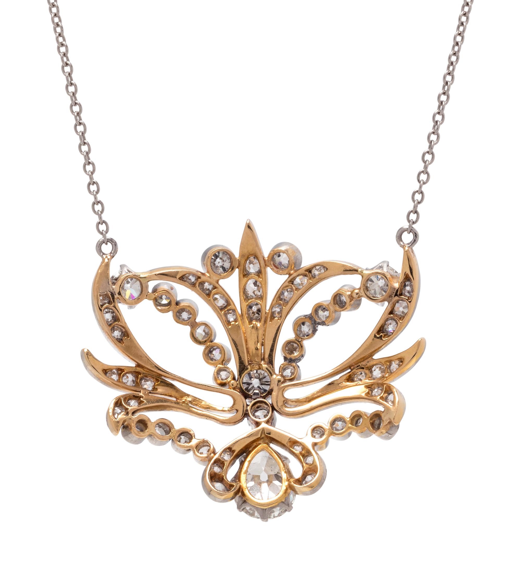 EDWARDIAN, DIAMOND NECKLACE