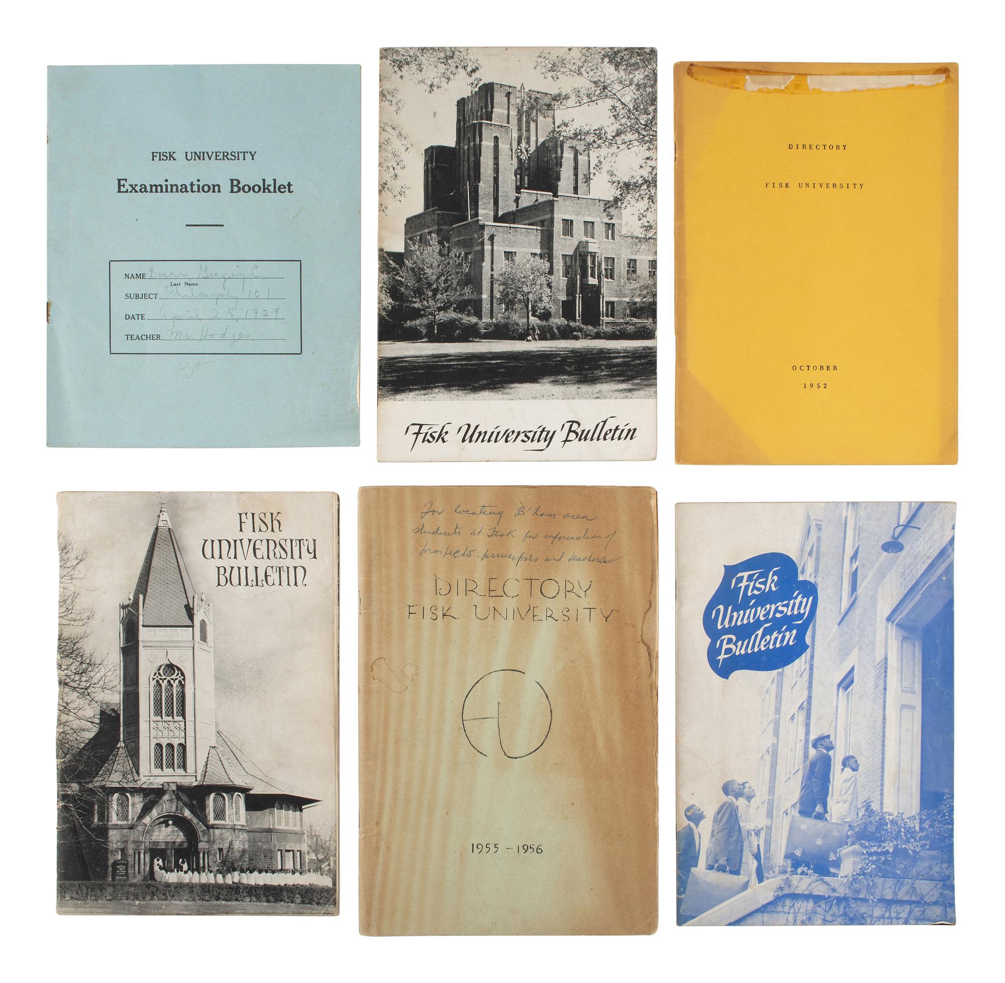 [African-Americana] Programs, Directories, and Yearbook from Fisk University and Miles College