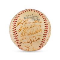 1951 Hollywood Stars Team Signed Baseball