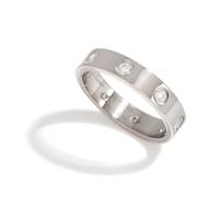 CARTIER, WHITE GOLD AND DIAMOND 'LOVE' RING