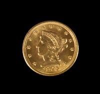 A United States 1905 Liberty Head $2.50 Gold Coin