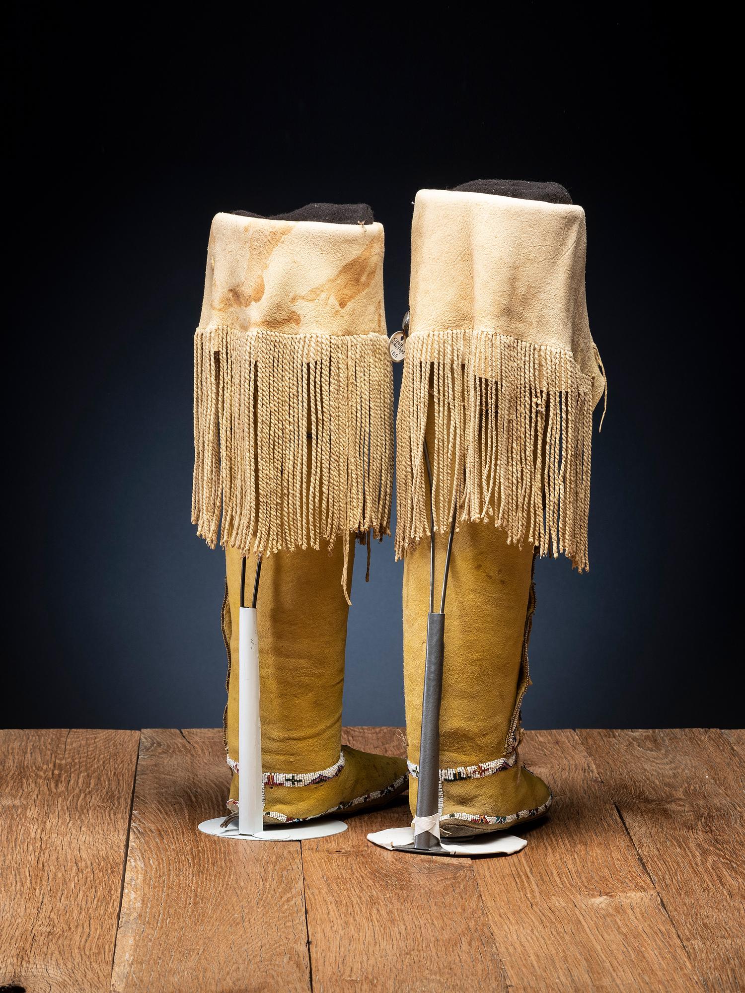 Kiowa Beaded Boot Moccasins