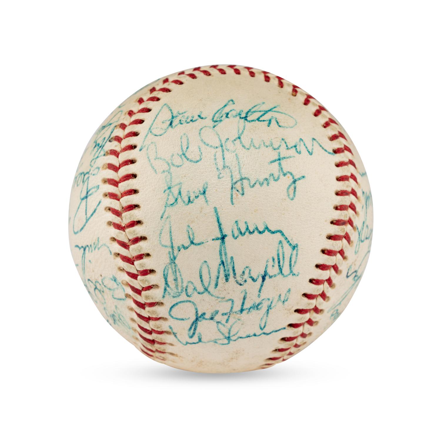 A 1969 St. Louis Cardinals Team Signed Autograph Baseball Including Multiple Hall of Famers (JSA Letter of Authenticity),