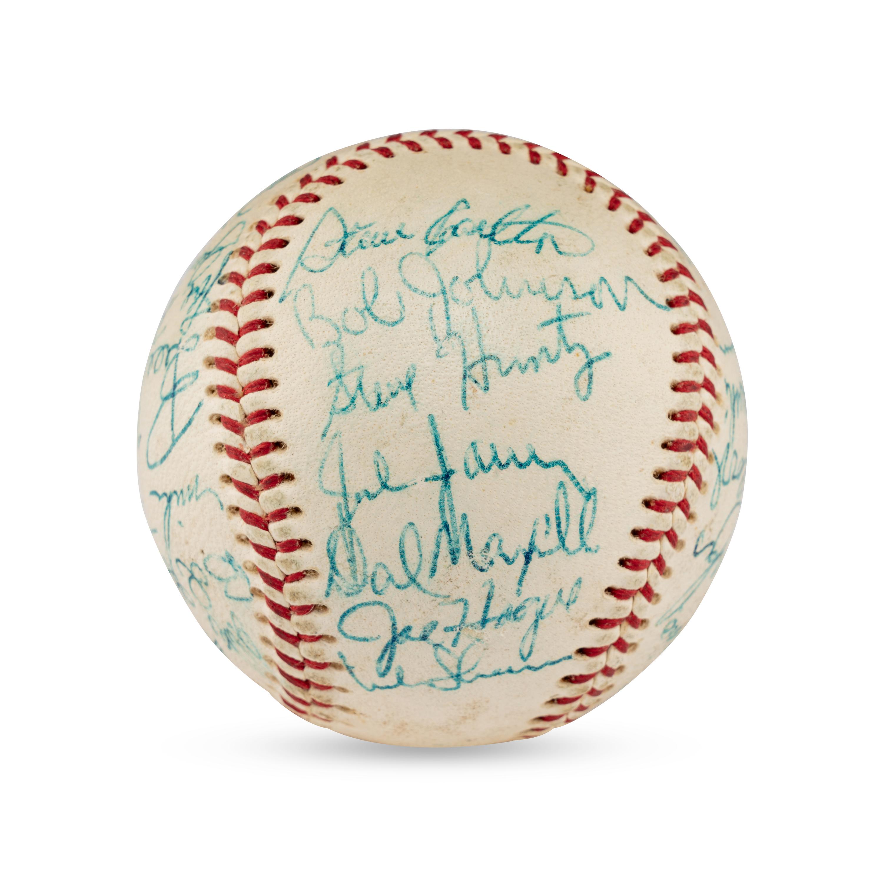 A 1969 St. Louis Cardinals Team Signed Autograph Baseball Including Multiple Hall of Famers (JSA Letter of Authenticity),