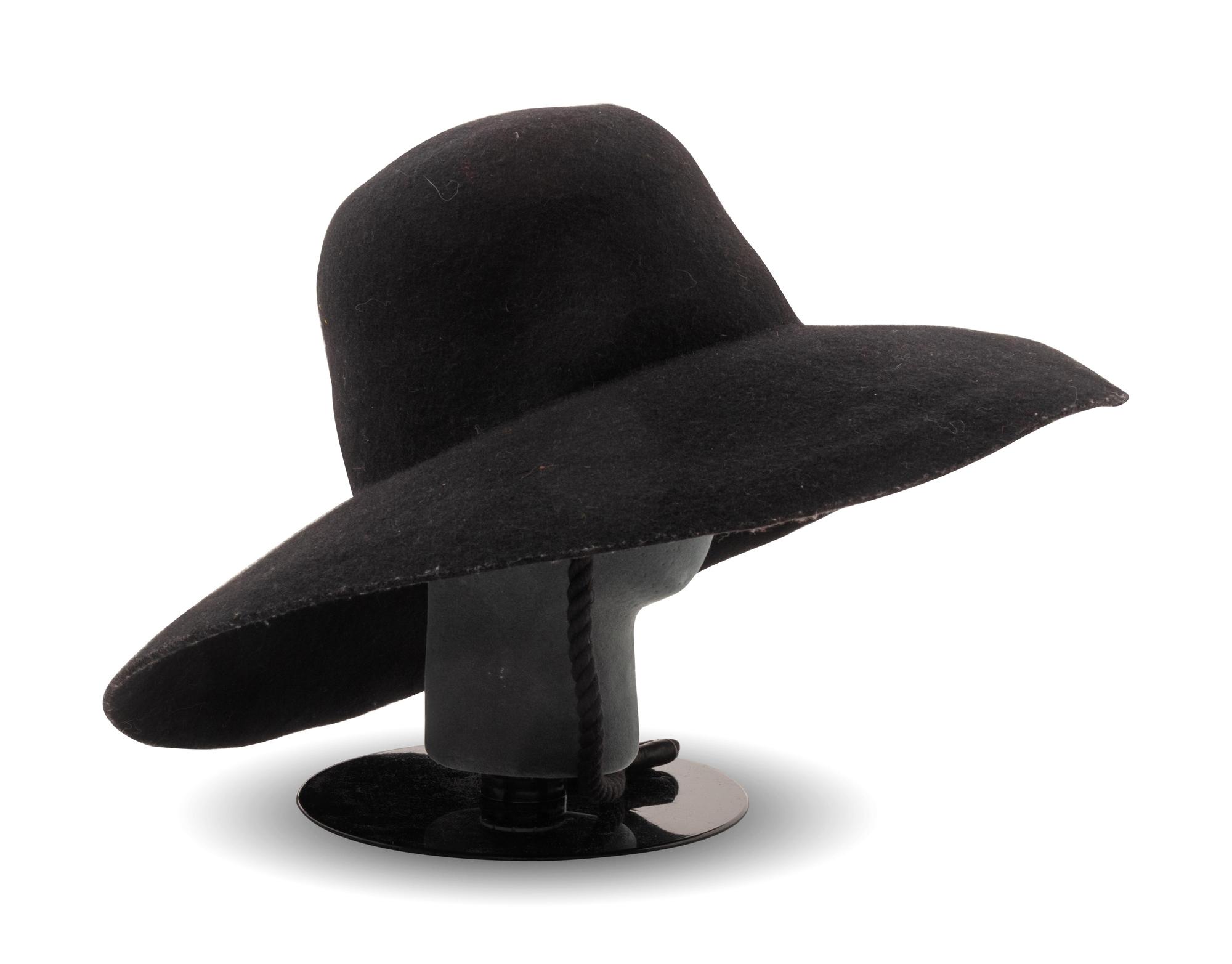 12 Assorted Hats and a Pair of Feathered Cuffs, 1970-2000s