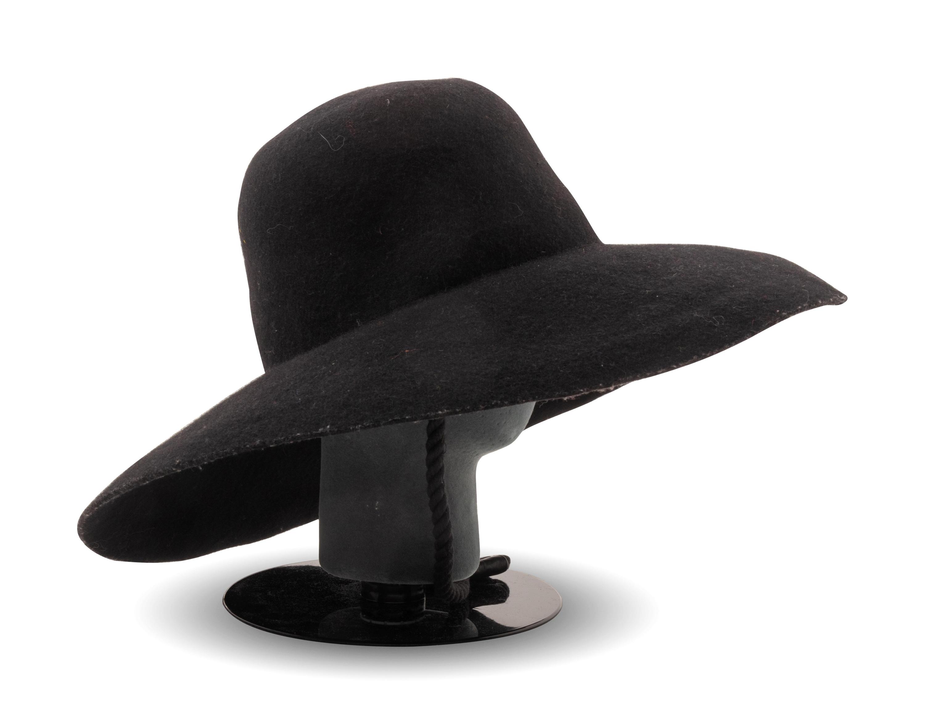12 Assorted Hats and a Pair of Feathered Cuffs, 1970-2000s