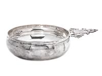 A French Silver Coney Style Porringer