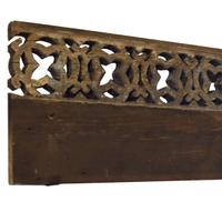 A Frank Lloyd Wright Designed Fretwork Panel from the Heller House 38" W x 2" D x 9.5" H, — United States, 1897