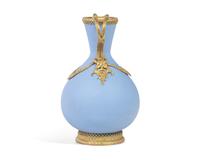 A Wedgwood Gilt Bronze Mounted Blue Jasperware Vase
