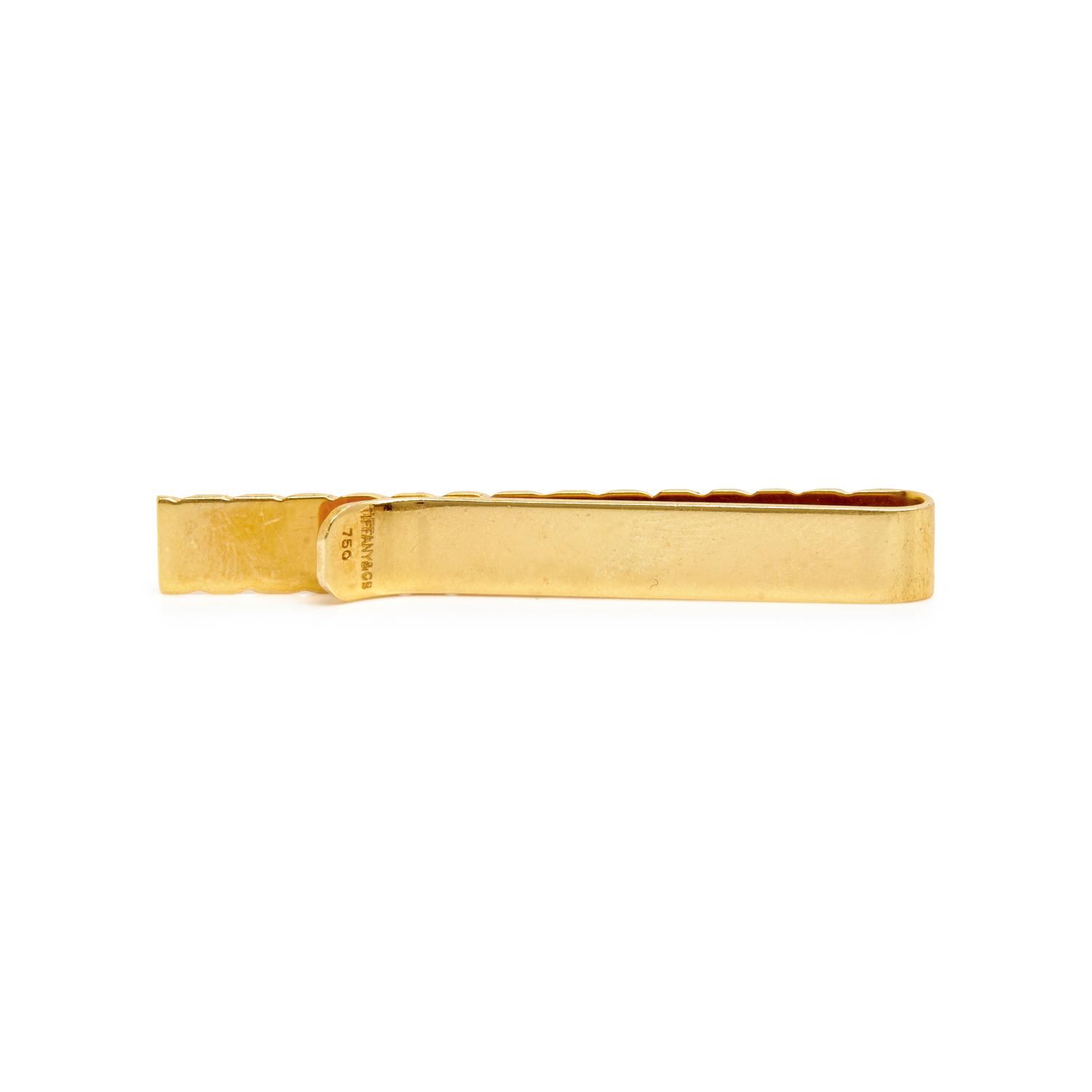 COLLECTION OF SIGNED YELLOW GOLD TIE BARS