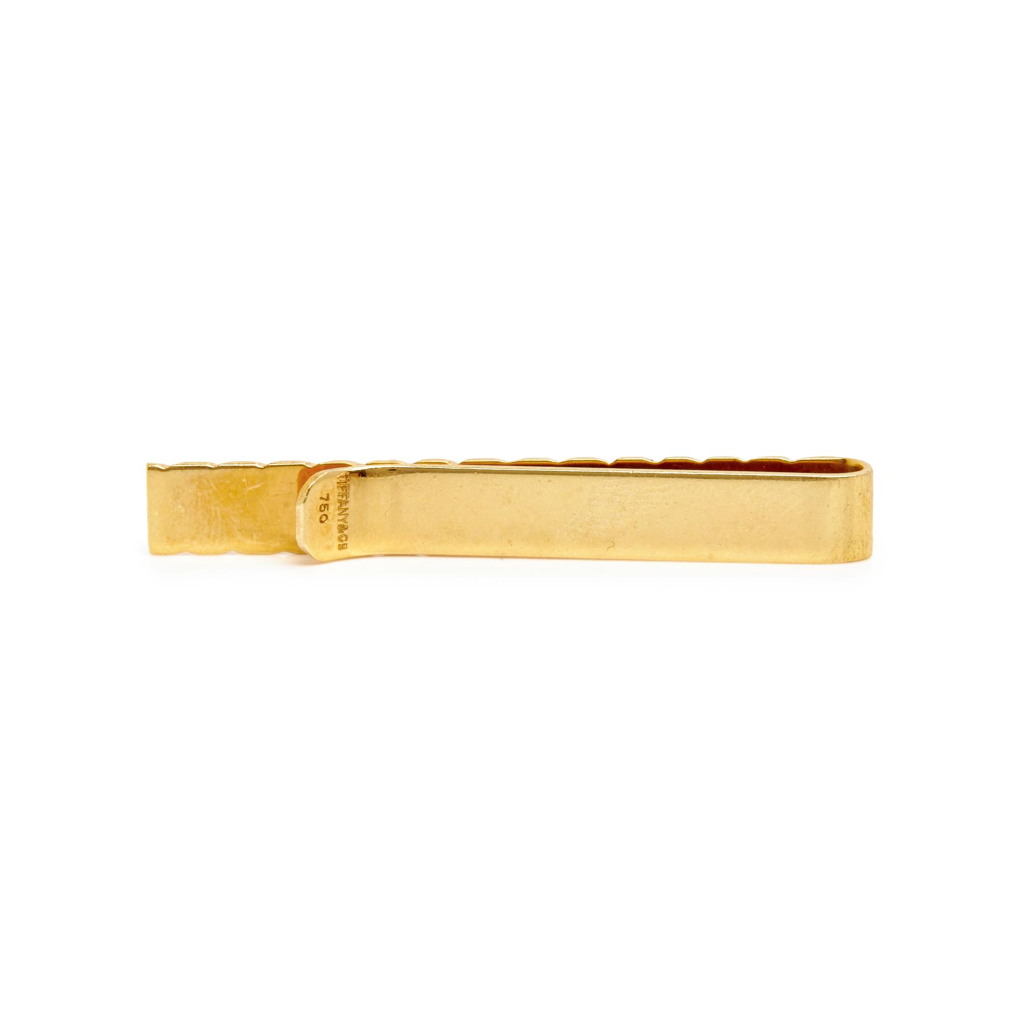 COLLECTION OF SIGNED YELLOW GOLD TIE BARS