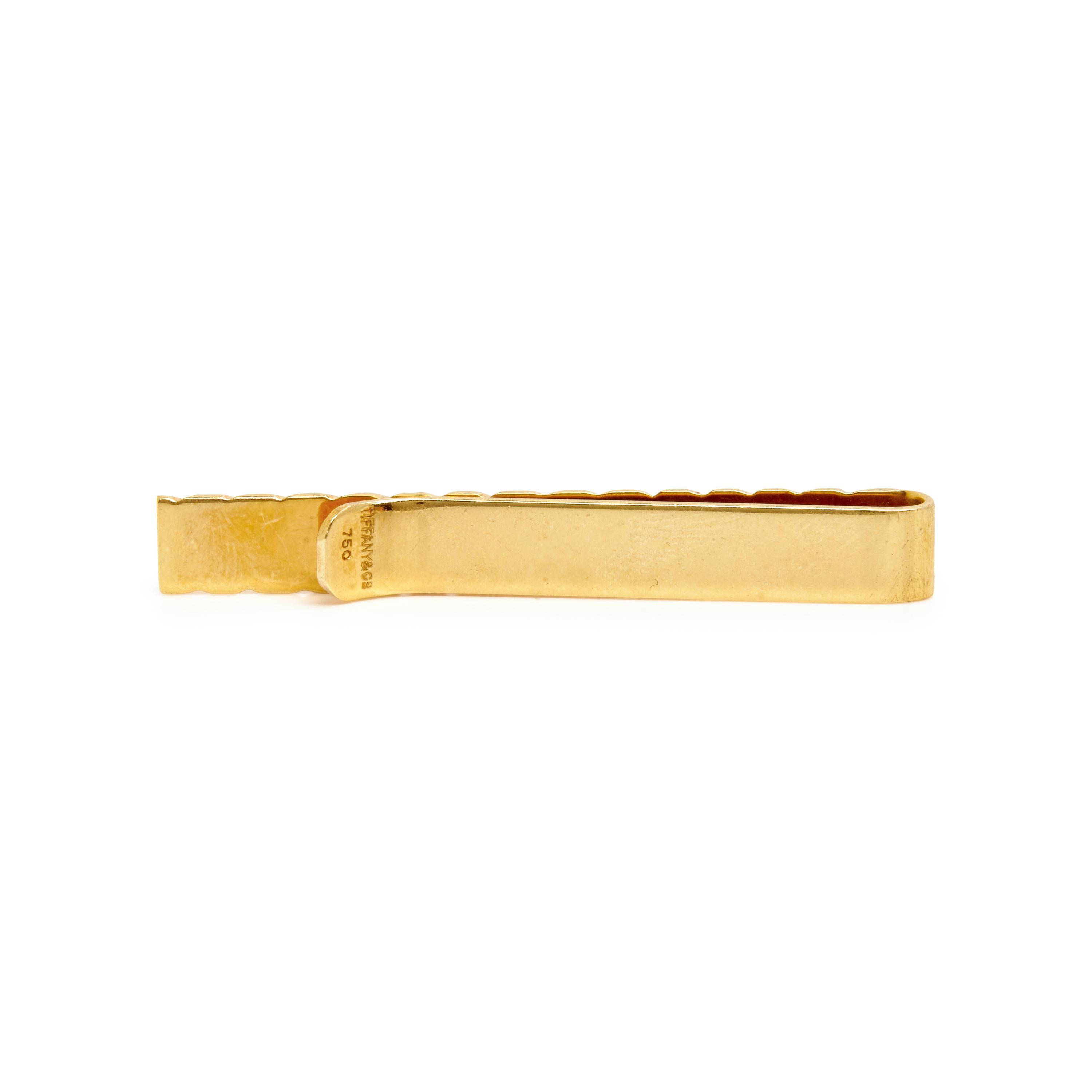 COLLECTION OF SIGNED YELLOW GOLD TIE BARS