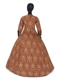 Paisley Coat Trimmed with Brown Velvet, 1860s