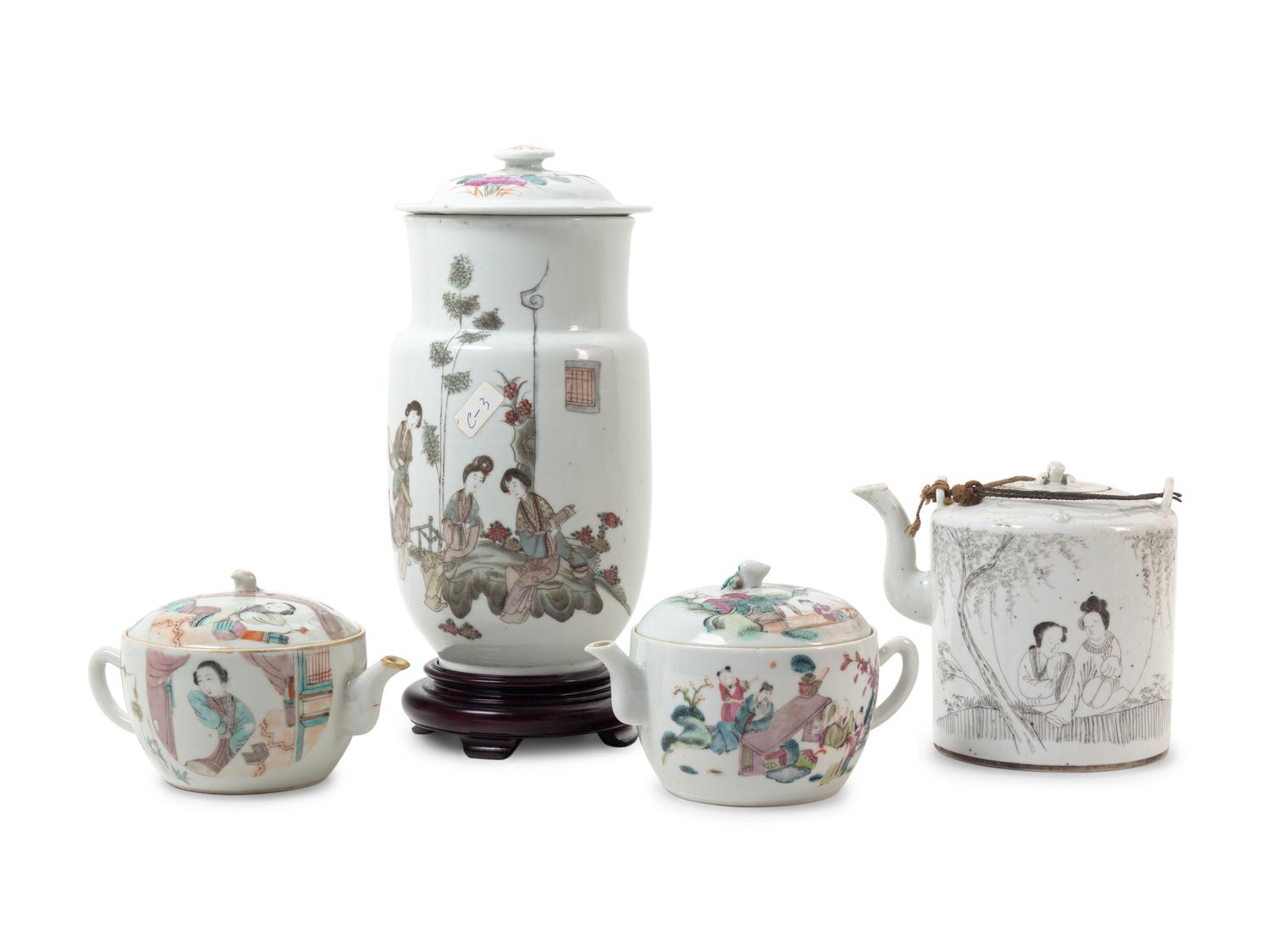 Four Porcelain Articles