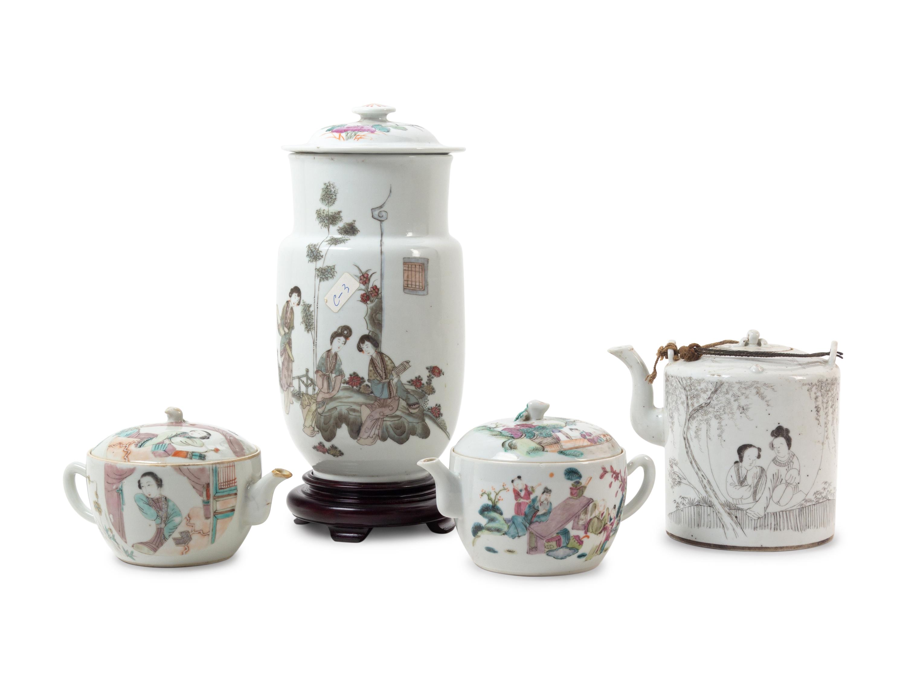 Four Porcelain Articles